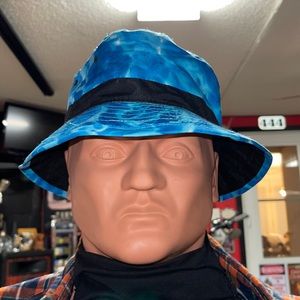 Blue Tie Dye Bucket Hat